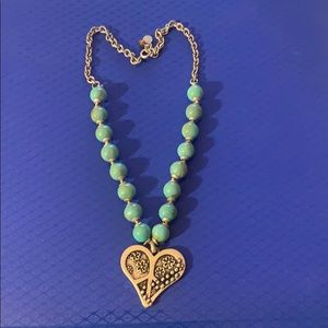 Turquoise beaded necklace